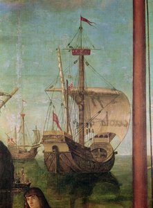聖ウルスラサイクルからの婚約者の出会いと出発、船の詳細、1490-96